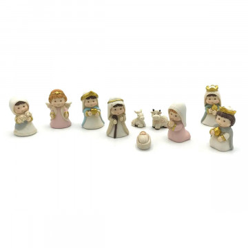 Presepe in resina H 6,6 cm...