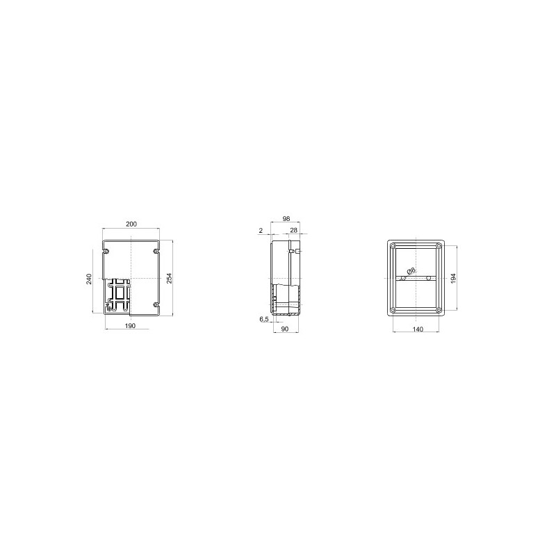 GEWISS CASSETTA DERIVAZIONE 240X190X60